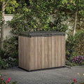 1150L Outdoor Garden Storage Box — Lockable Weatherproof Resin Storage for Tools, Bins & BBQ