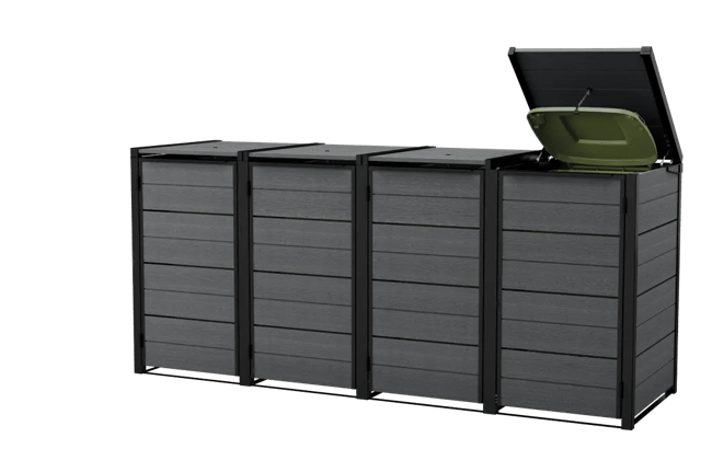 240L Bin Hideaway Extension - Grey