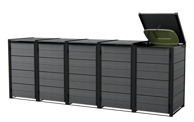 240L Bin Hideaway Extension - Grey